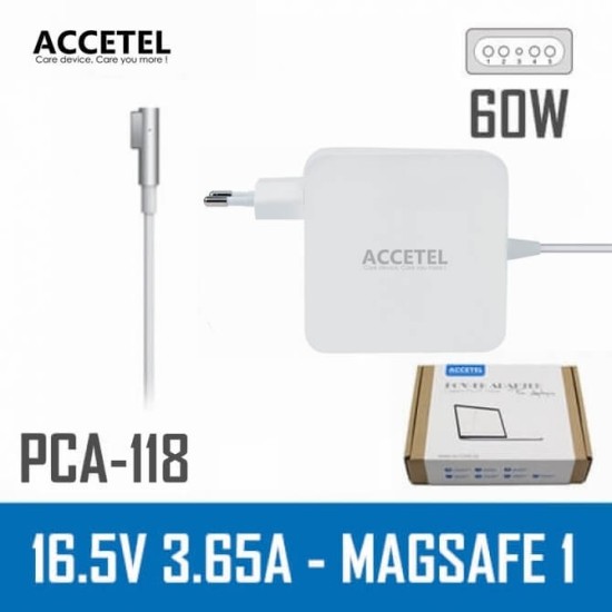 APPLE PCA-118 CARGADOR MACBOOK 60W 16.5V 3.65A CONECTOR APPLE PCA-118 CARGADOR MACBOOK 60W 16.5V 3.65A CONECTOR
